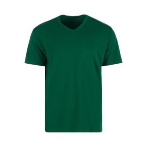 men's green t shirt isolated on white background