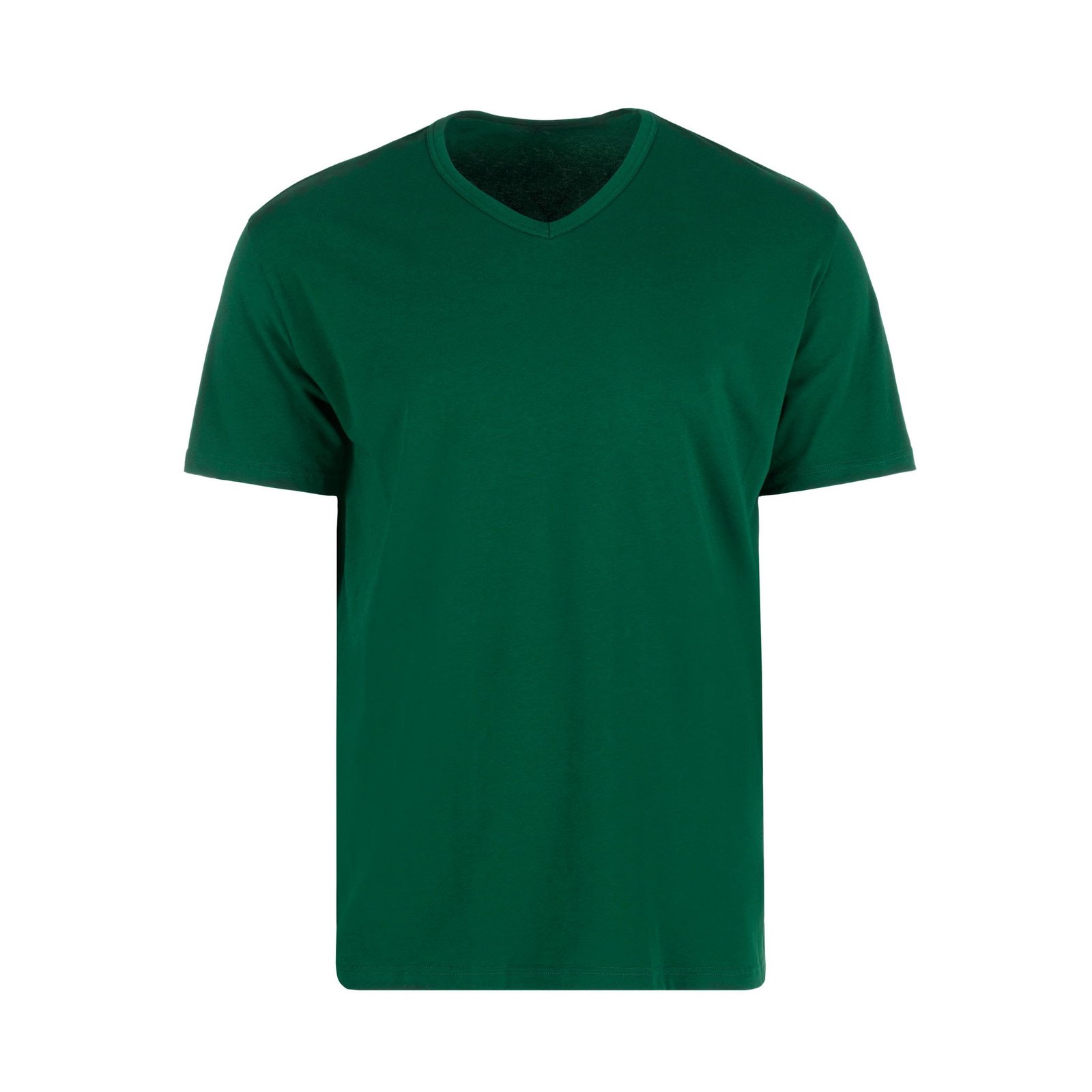 men's green t shirt isolated on white background